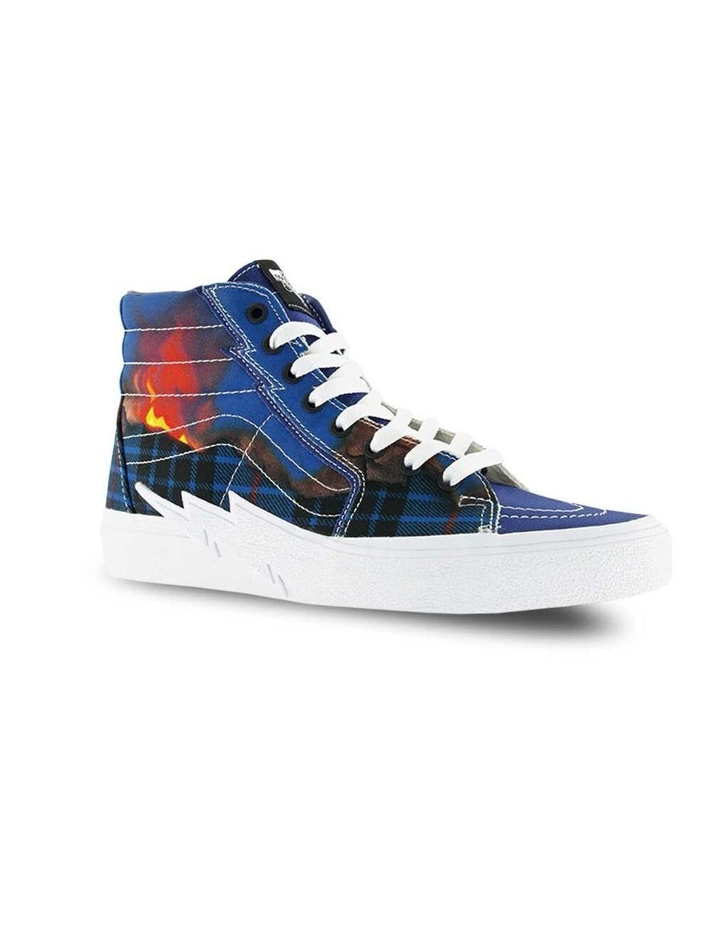 Vans Sk8 Hi Bolt Big Reveal Volcano Nav Blue High Top Sneakers - Size 8